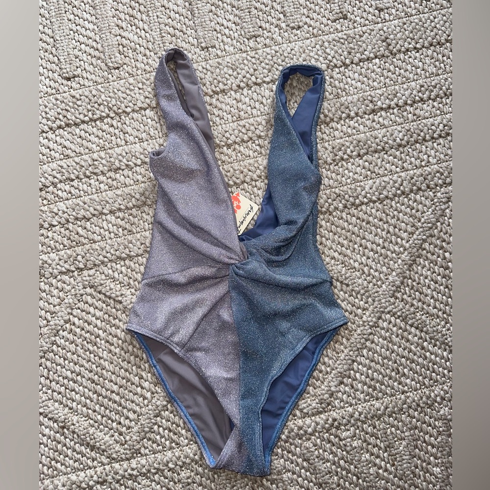 Shimmering Two-Tone Swimsuit NWT FP